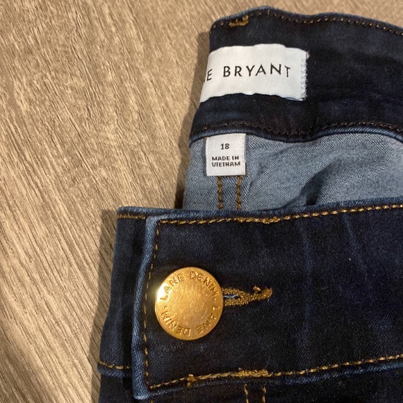 Lane Bryant Curvy High Rise Skinny- Rinse Wash 18 - Picture 4 of 5